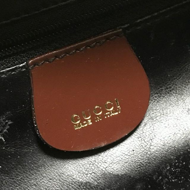 正規品 オールドグッチ バニティバッグ バンブー エナメル ブラウン < ブランド 正規品 オールドグッチ バニティバッグ バンブー エナメル ブラウン < ブランドの