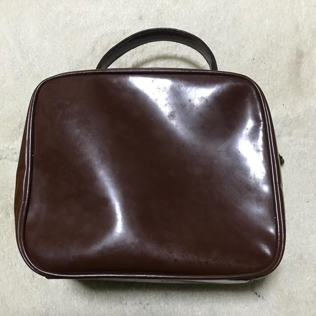 正規品 オールドグッチ バニティバッグ バンブー エナメル ブラウン < ブランド 正規品 オールドグッチ バニティバッグ バンブー エナメル ブラウン < ブランドの