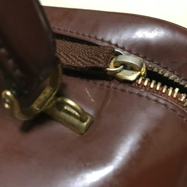 正規品 オールドグッチ バニティバッグ バンブー エナメル ブラウン < ブランド 正規品 オールドグッチ バニティバッグ バンブー エナメル ブラウン < ブランドの