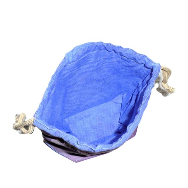 【底マチ幅が広い巾着】◆紫の花クレマチス×紫グラデーション◆裏地あり巾着 < 女性ファッション 【底マチ幅が広い巾着】◆紫の花クレマチス×紫グラデーション◆裏地あり巾着 < 女性ファッションの