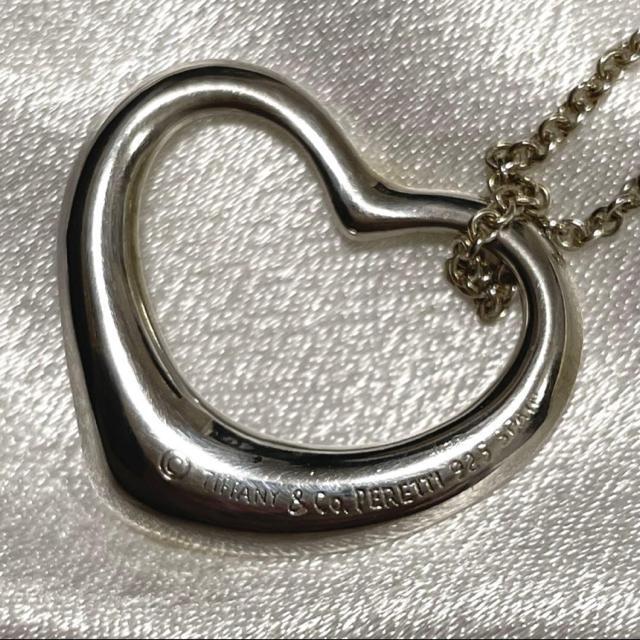 TIFFANY �e�B�t�@�j�[ �I�[�v���n�[�g �l�b�N���X �V���o�[�@�傫�߃n�[�g�@���K�i�@���K�X�w�� �� �u�����h�� 