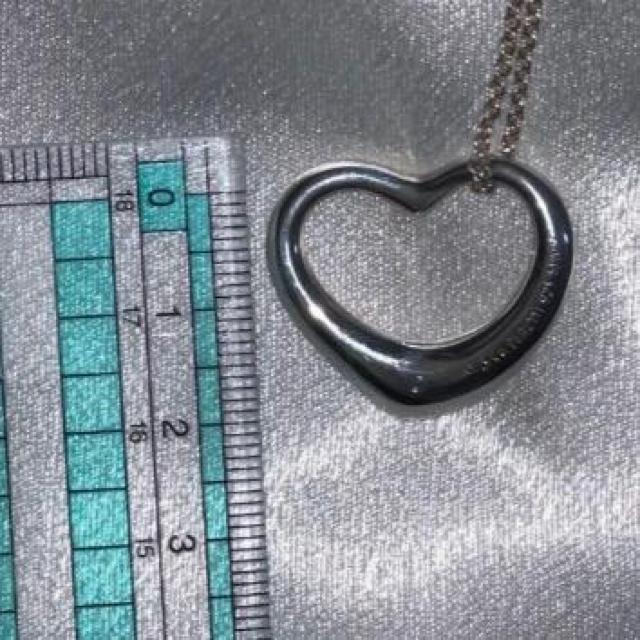 TIFFANY �e�B�t�@�j�[ �I�[�v���n�[�g �l�b�N���X �V���o�[�@�傫�߃n�[�g�@���K�i�@���K�X�w�� �� �u�����h�� 