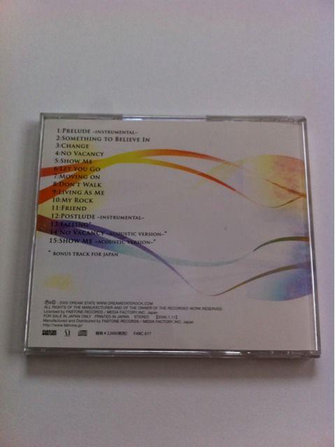 DREAM STATE/h[EXeCg wSOMETHING TO BELIEVE INx  CD/DVD/rfI 