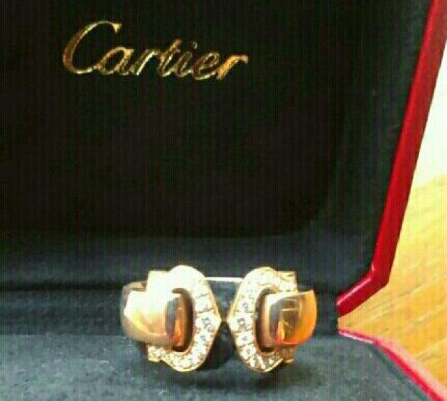 新品 カルティエ リング 指輪 ピンクゴールド ダイヤモンド  18K < ブランド  新品 カルティエ リング 指輪 ピンクゴールド ダイヤモンド  18K  < ブランドの