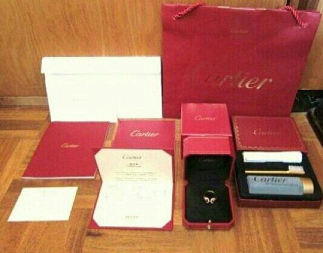 新品 カルティエ リング 指輪 ピンクゴールド ダイヤモンド  18K < ブランド  新品 カルティエ リング 指輪 ピンクゴールド ダイヤモンド  18K < ブランドの