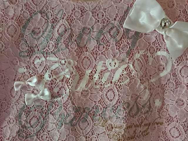 lovely.CRTCUTIEピンクレースドルマンゆるかわリボン < キッズ/ベビー lovely.CRTCUTIEピンクレースドルマンゆるかわリボン < キッズ/ベビーの