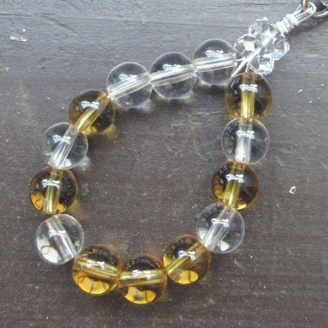 シトリンx水晶ストラップ 天然石 パワーストーン < 家電/AV シトリンx水晶ストラップ 天然石 パワーストーン < 家電/AVの