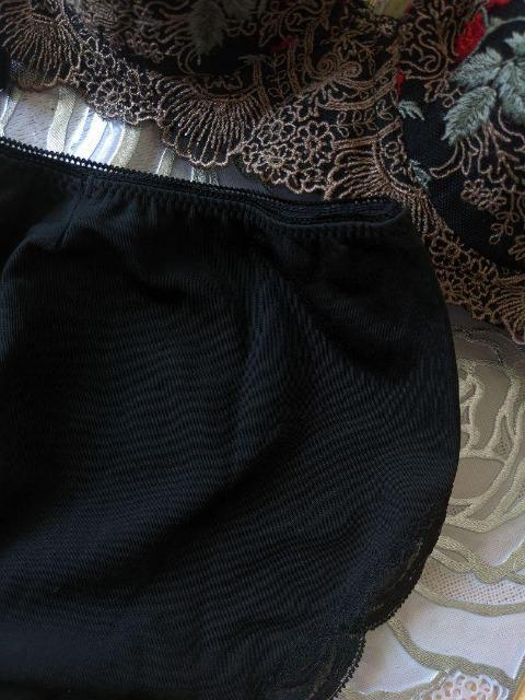 Wacoal/ワコール/Trefle/トレフル/E70&ノーマルショーツ/M/ガトーローズ/黒/薔薇 < 女性ファッション Wacoal/ワコール/Trefle/トレフル/E70&ノーマルショーツ/M/ガトーローズ/黒/薔薇 < 女性ファッションの