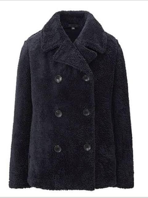 UNIQLO ユニクロ ボアフリース Pコート 黒 ブラック Mサイズ レディース 女性 防風 防寒 美中古 gu h&m ザラ < ブランド  UNIQLO ユニクロ ボアフリース Pコート 黒 ブラック Mサイズ レディース 女性 防風 防寒 美中古 gu h&m ザラ < ブランドの