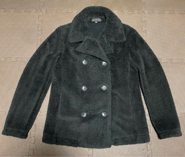 UNIQLO ユニクロ ボアフリース Pコート 黒 ブラック Mサイズ レディース 女性 防風 防寒 美中古 gu h&m ザラ < ブランド  UNIQLO ユニクロ ボアフリース Pコート 黒 ブラック Mサイズ レディース 女性 防風 防寒 美中古 gu h&m ザラ < ブランドの