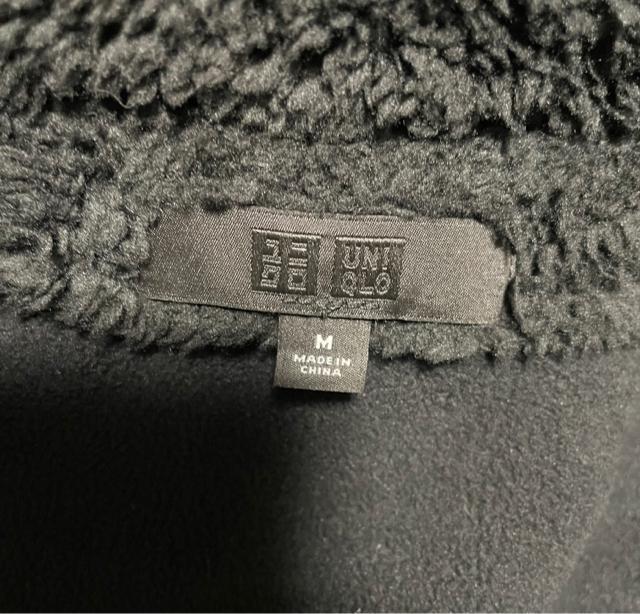 UNIQLO ユニクロ ボアフリース Pコート 黒 ブラック Mサイズ レディース 女性 防風 防寒 美中古 gu h&m ザラ < ブランド  UNIQLO ユニクロ ボアフリース Pコート 黒 ブラック Mサイズ レディース 女性 防風 防寒 美中古 gu h&m ザラ < ブランドの