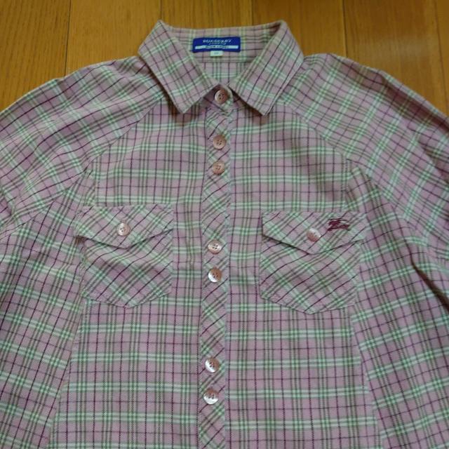 バーバリーブルーレーベルAラインネルシャツ38 < ブランド  バーバリーブルーレーベルAラインネルシャツ38 < ブランドの