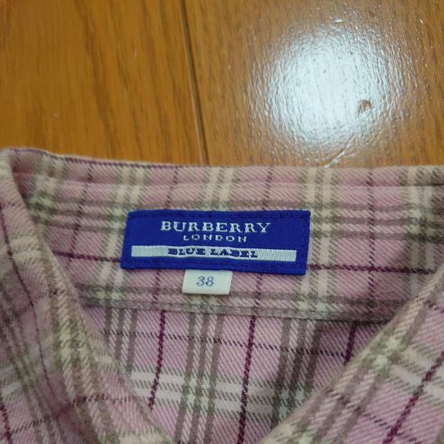 バーバリーブルーレーベルAラインネルシャツ38 < ブランド  バーバリーブルーレーベルAラインネルシャツ38 < ブランドの