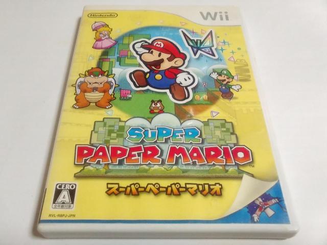 Wii/【2本迄送料180円!!】スーパーペーパーマリオ≪匿名らくらく定額便≫★メンテ済み!!★【説明書付き】★ご落札価格★ < ゲーム本体/ソフト  Wii/【2本迄送料180円!!】スーパーペーパーマリオ≪匿名らくらく定額便≫★メンテ済み!!★【説明書付き】★ご落札価格★  < ゲーム本体/ソフトの
