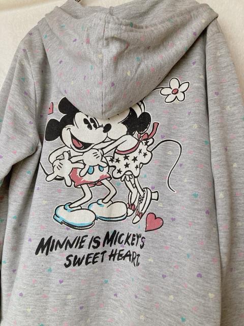 古着 ディズニー ミッキー ミニー バッグプリント 長袖 パーカー トレーナー N2m < 女性ファッション  古着 ディズニー ミッキー ミニー バッグプリント 長袖 パーカー トレーナー N2m < 女性ファッションの