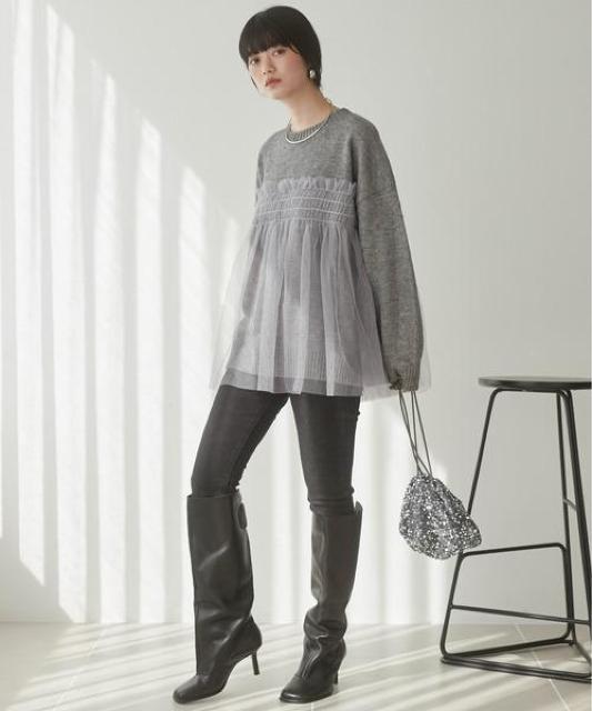 ANGIEチュールドッキングニット < 女性ファッション ANGIEチュールドッキングニット < 女性ファッションの