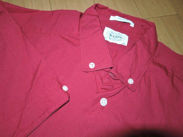 WTAPSダブルタップスPLAIN半袖シャツS赤系ドット < ブランド WTAPSダブルタップスPLAIN半袖シャツS赤系ドット < ブランドの