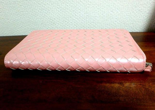 ◆長財布 編みこみ エナメル ピンク 中古品 < ホビー  ◆長財布 編みこみ エナメル ピンク 中古品 < ホビーの
