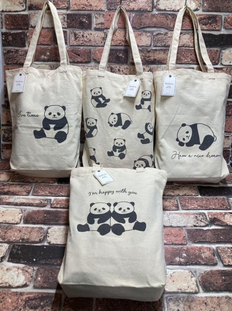 送料無料!メチャ可愛い!パンダキャンパスハンプトートバッグ《C柄》(画像から)1個 < 女性ファッション  送料無料!メチャ可愛い!パンダキャンパスハンプトートバッグ《C柄》(画像から)1個  < 女性ファッションの