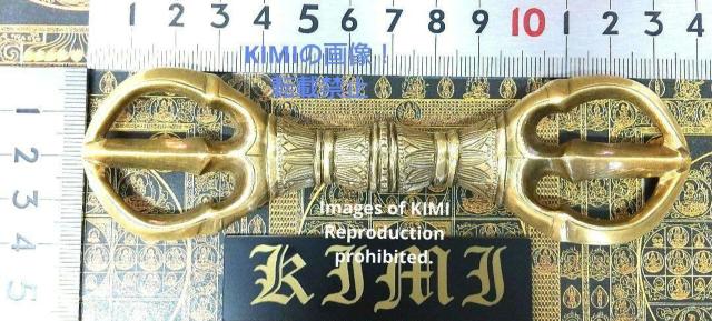 三鈷杵 13.5cm 真鍮製 仏教芸術 瞑想 修行 勉強 精神 < インテリア/ライフ  三鈷杵 13.5cm 真鍮製 仏教芸術 瞑想 修行 勉強 精神 < インテリア/ライフの