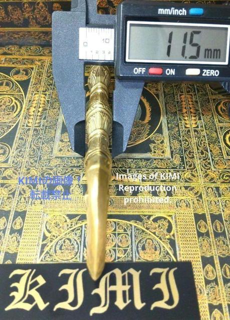 三鈷杵 13.5cm 真鍮製 仏教芸術 瞑想 修行 勉強 精神 < インテリア/ライフ  三鈷杵 13.5cm 真鍮製 仏教芸術 瞑想 修行 勉強 精神 < インテリア/ライフの