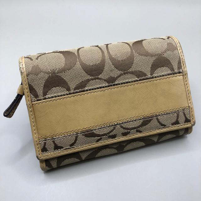 即決 COACH コーチ シグネチャー 二つ折り財布 < ブランド  即決 COACH コーチ シグネチャー 二つ折り財布  < ブランドの