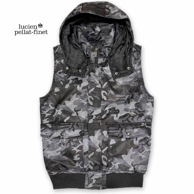 新品ルシアンペラフィネ メンズダウンベストカモフラク < ブランド 新品ルシアンペラフィネ メンズダウンベストカモフラク < ブランドの