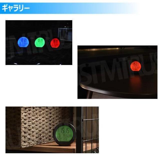 デジタル時計 ソーラー充電式 電池式 LED バックライト 付 グリーン < 自動車/バイク デジタル時計 ソーラー充電式 電池式 LED バックライト 付 グリーン < 自動車/バイク