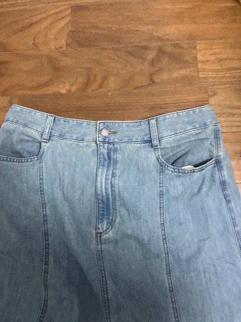 試着のみGU 大きいサイズ デニム ロングスカート < 女性ファッション  試着のみGU 大きいサイズ デニム ロングスカート < 女性ファッションの