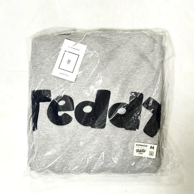 新品 TEDDY ISLAND X SLOWACID パーカー NCT グレー < 男性ファッション  新品 TEDDY ISLAND X SLOWACID パーカー NCT グレー < 男性ファッションの