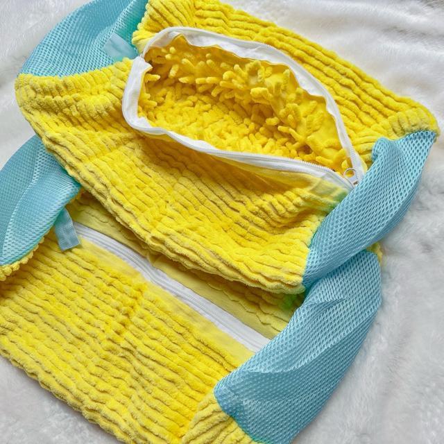 靴用 洗濯カバー シューズウォッシュバッグ スニーカー 洗濯機OK マイクロファイバー 保護クッション付 イエロー < インテリア/ライフ 靴用 洗濯カバー シューズウォッシュバッグ スニーカー 洗濯機OK マイクロファイバー 保護クッション付 イエロー < インテリア/ライフの