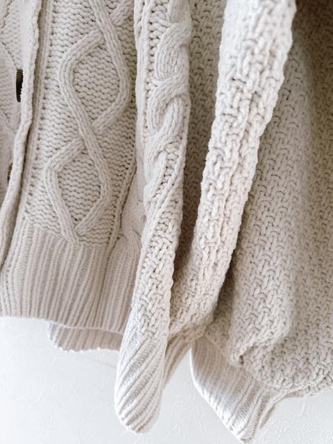 【VIS】ショート丈モールヤーンカーディガン アイボリー < 女性ファッション 【VIS】ショート丈モールヤーンカーディガン アイボリー < 女性ファッションの