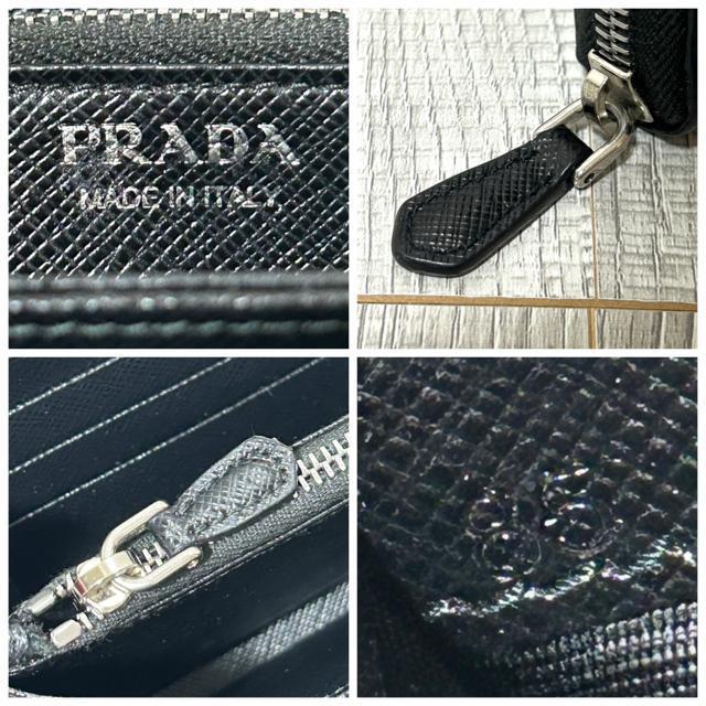 PRADA プラダ メタル ハート ローズ ラウンドファスナー 長財布