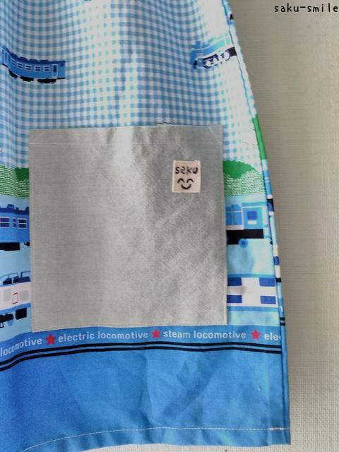 saku-smile 120~130 ハンドメイド ブルー系  < キッズ/ベビー  saku-smile 120~130 ハンドメイド ブルー系  < キッズ/ベビーの
