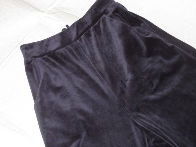 ベロア*ワイドガウチョパンツ*レディース(ダークネイビー) < 女性ファッション  ベロア*ワイドガウチョパンツ*レディース(ダークネイビー) < 女性ファッションの