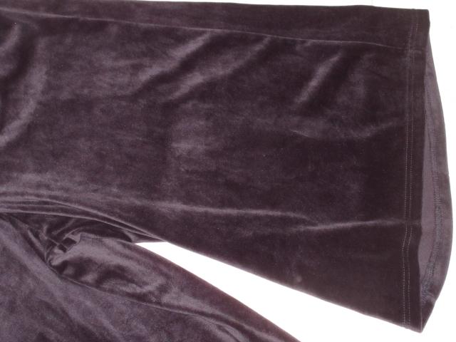 ベロア*ワイドガウチョパンツ*レディース(ダークネイビー) < 女性ファッション  ベロア*ワイドガウチョパンツ*レディース(ダークネイビー) < 女性ファッションの