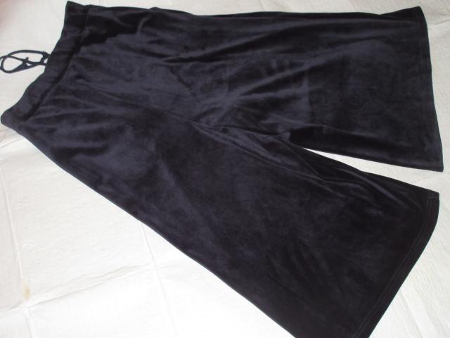 ベロア*ワイドガウチョパンツ*レディース(ダークネイビー) < 女性ファッション  ベロア*ワイドガウチョパンツ*レディース(ダークネイビー) < 女性ファッションの