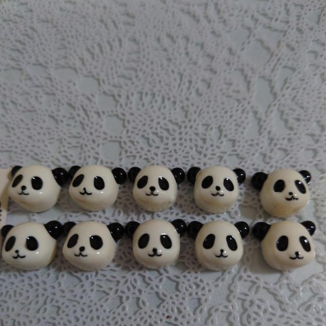 立体パンダフェイスパーツ10個 < 香水/コスメ/ネイル  立体パンダフェイスパーツ10個 < 香水/コスメ/ネイルの