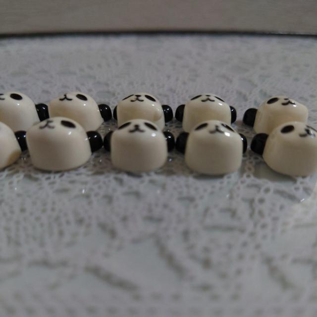 立体パンダフェイスパーツ10個 < 香水/コスメ/ネイル  立体パンダフェイスパーツ10個 < 香水/コスメ/ネイルの