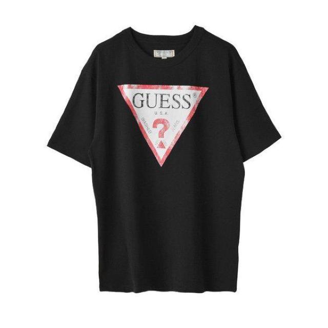 送料無料●クラッシックロゴ入りTシャツ●GUESSゲス●黒ブラック●M●ヴィンテージ風 < ブランド  送料無料●クラッシックロゴ入りTシャツ●GUESSゲス●黒ブラック●M●ヴィンテージ風 < ブランドの