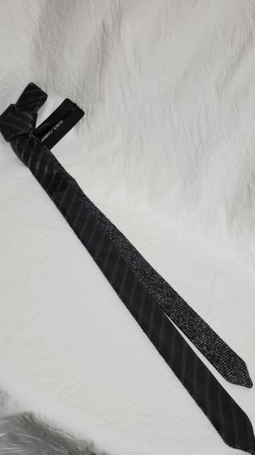正規未レア ドルチェ&ガッバーナ ツイード×ストライプ 両面リバーシブル ナロータイ 細ネクタイ 黒系 幅4cm スリム ドルガバ < ブランド  正規未レア ドルチェ&ガッバーナ ツイード×ストライプ 両面リバーシブル ナロータイ 細ネクタイ 黒系 幅4cm スリム ドルガバ < ブランドの