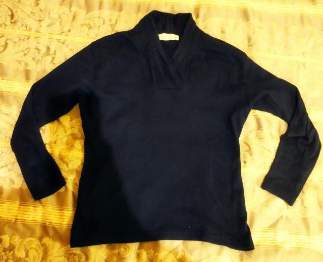 紺 ヘチマカラーVネック長袖カットソーTシャツ < 女性ファッション  紺 ヘチマカラーVネック長袖カットソーTシャツ < 女性ファッションの