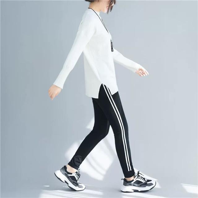 レギンス ラインスパッツ 2本ライン ブラック 大きいサイズ < 女性ファッション レギンス ラインスパッツ 2本ライン ブラック 大きいサイズ < 女性ファッションの