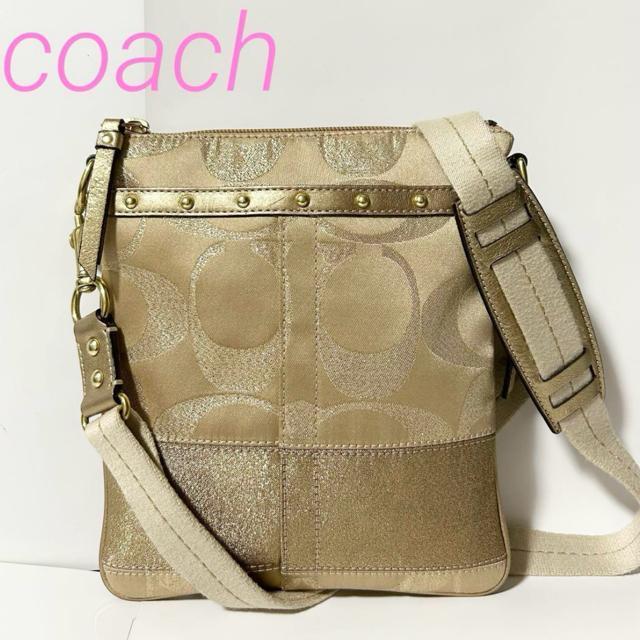 美品 COACH コーチ シグネチャー キャンバス ショルダーバッグ < ブランド 美品 COACH コーチ シグネチャー キャンバス ショルダーバッグ < ブランドの