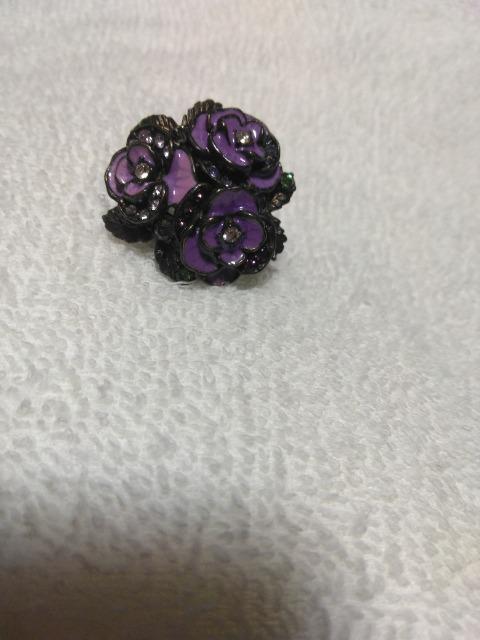 ANNA SUI パープル系フラワーリング < 女性アクセサリー/時計 ANNA SUI パープル系フラワーリング < 女性アクセサリー/時計の