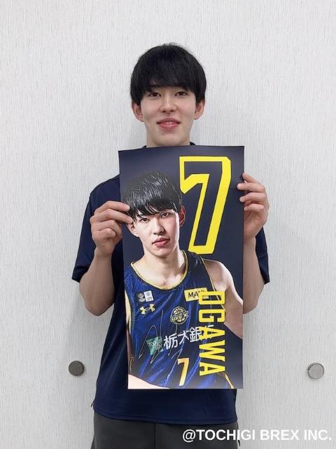 7 小川 敦也選手 公式グッズショップ「BREX SHOP」FKD宇都宮店掲出