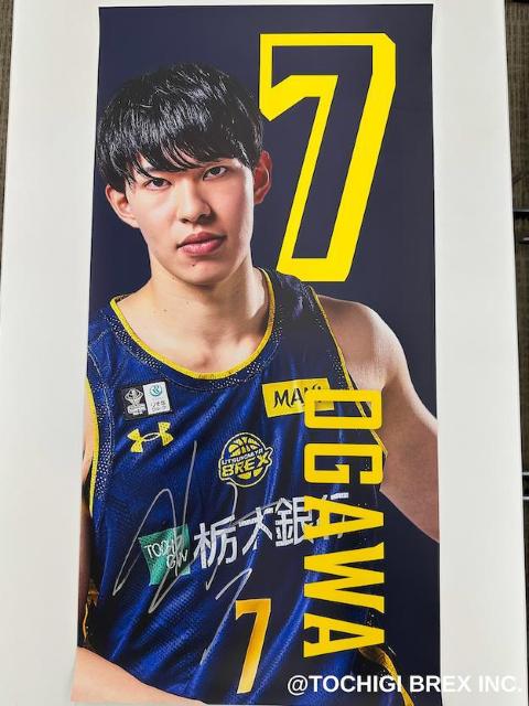 7 小川 敦也選手 公式グッズショップ「BREX SHOP」FKD宇都宮店掲出