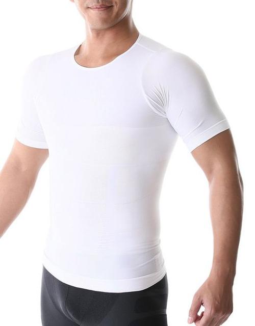 加圧インナー 加圧シャツ M白 < ヘルス/ビューティー  加圧インナー 加圧シャツ M白  < ヘルス/ビューティーの