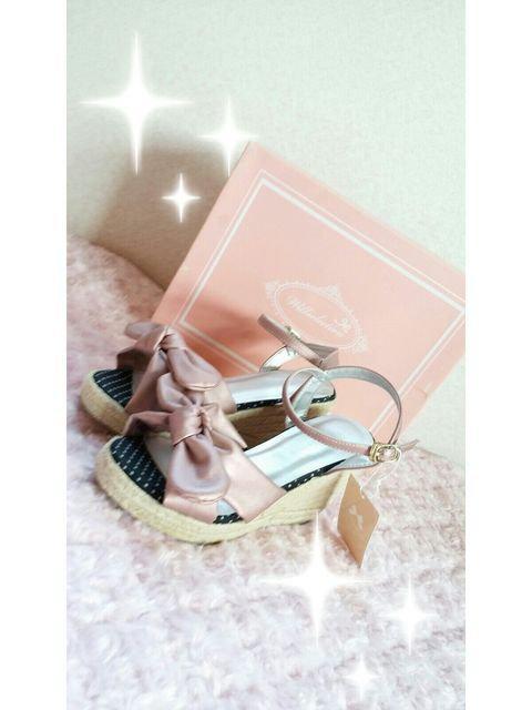 新品☆ウィルセレクション*リボンモチーフサンダル < ブランド  新品☆ウィルセレクション*リボンモチーフサンダル < ブランドの
