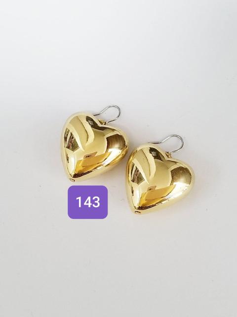 (143) ぷっくりハート gold ピアス < 女性アクセサリー/時計 (143) ぷっくりハート gold ピアス < 女性アクセサリー/時計の